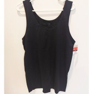 Jilla women's black seamless plus tank size 2X NWT